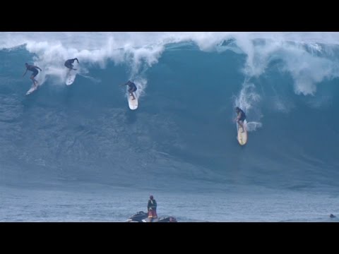 Waimea Bay surf Big Wednesday 1-27-16