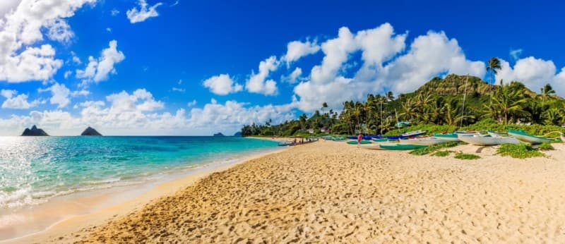 Lanikai beach, Nā Mokulua, the Mokes