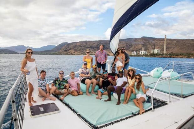 sundeck on catamaran