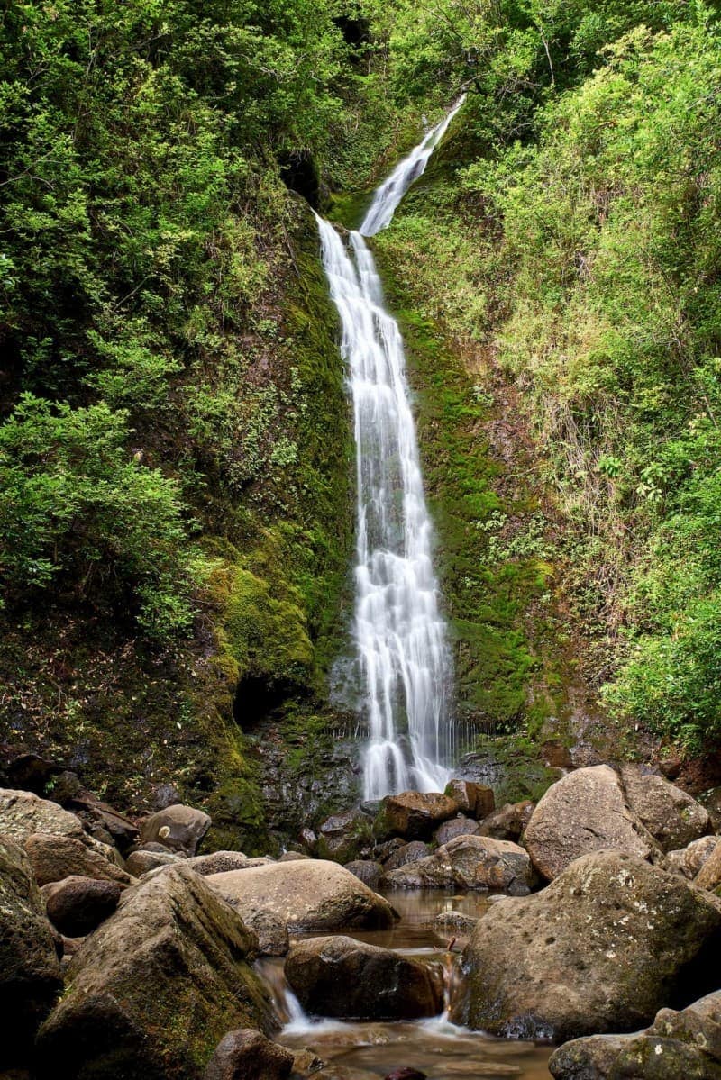 The 50-ft tall Lulumahu Falls