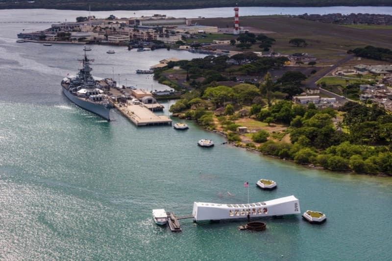 encouraçado Missouri e USS Arizona memorial 